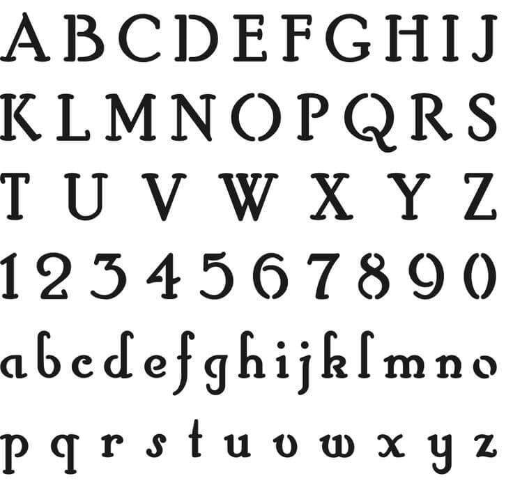 14 Free Printable Letter Stencils Downloadable Alphabet 