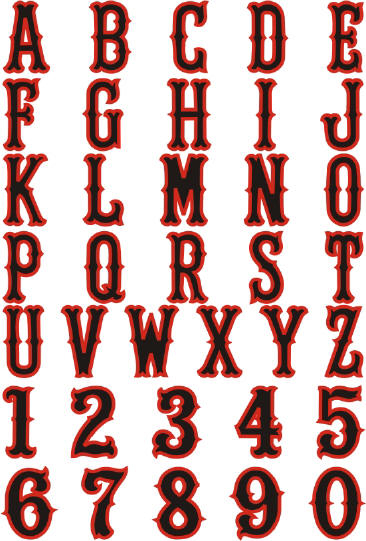 15 Color In Letter Font Images Font Outline Letters To 