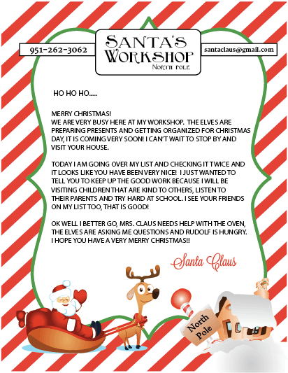 15 Free Printable Letters From Santa Templates 