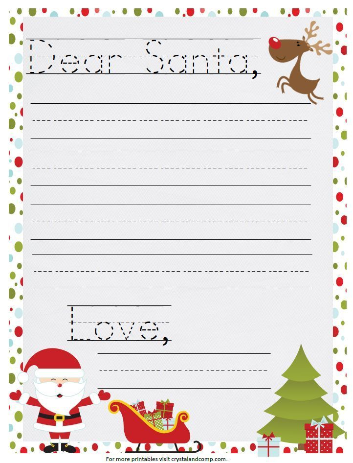16 Free Letter To Santa Templates For Kids Christmas 