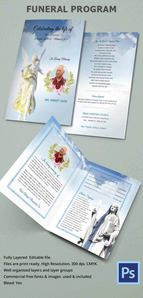 20 Funeral Program Templates Free Word Excel PDF PSD 