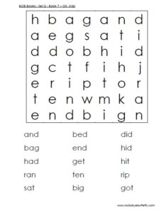 Printable 3 Letter Word Books - TracingLettersWorksheets.com