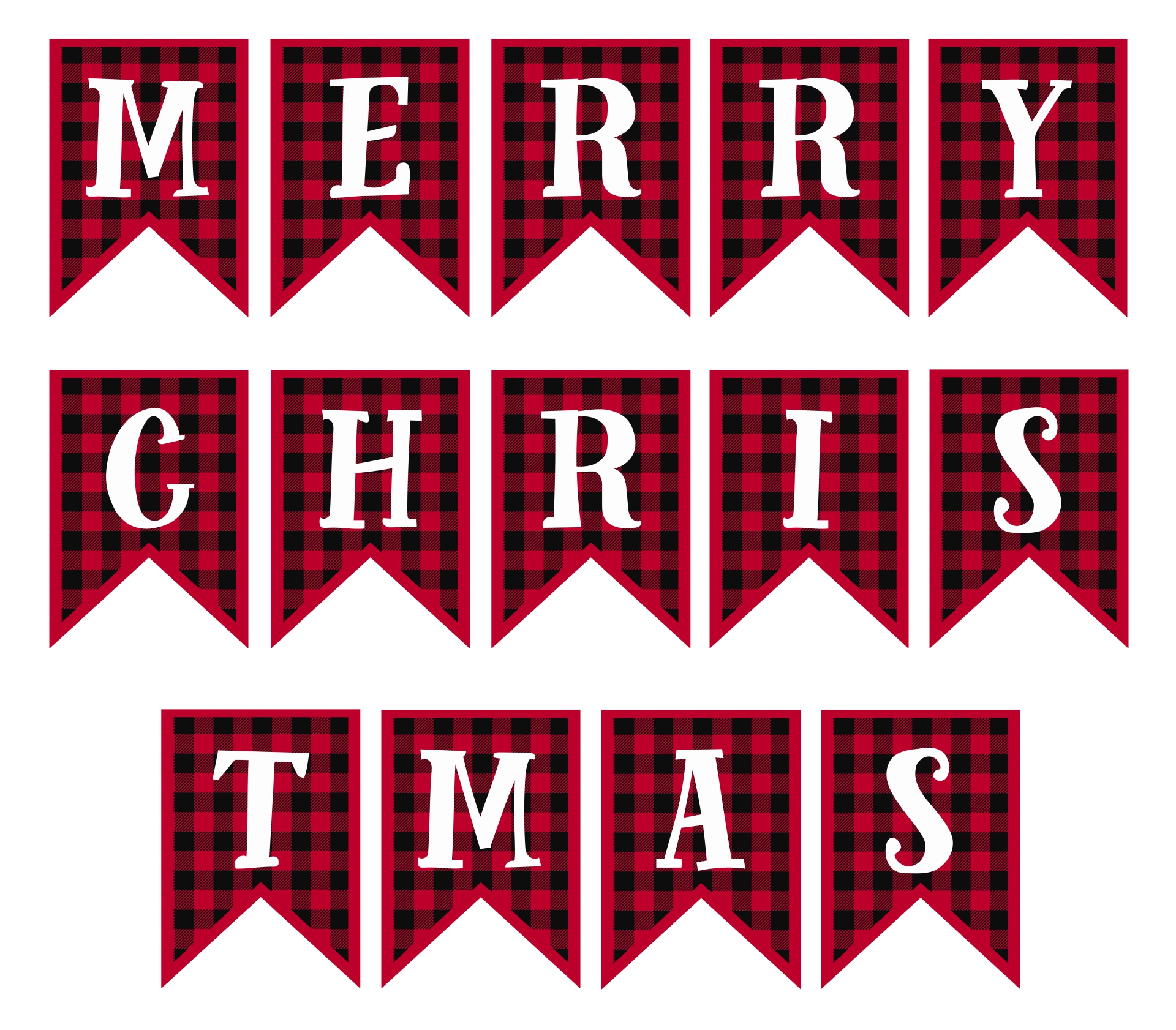4 Best Free Printable Merry Christmas Lettering 