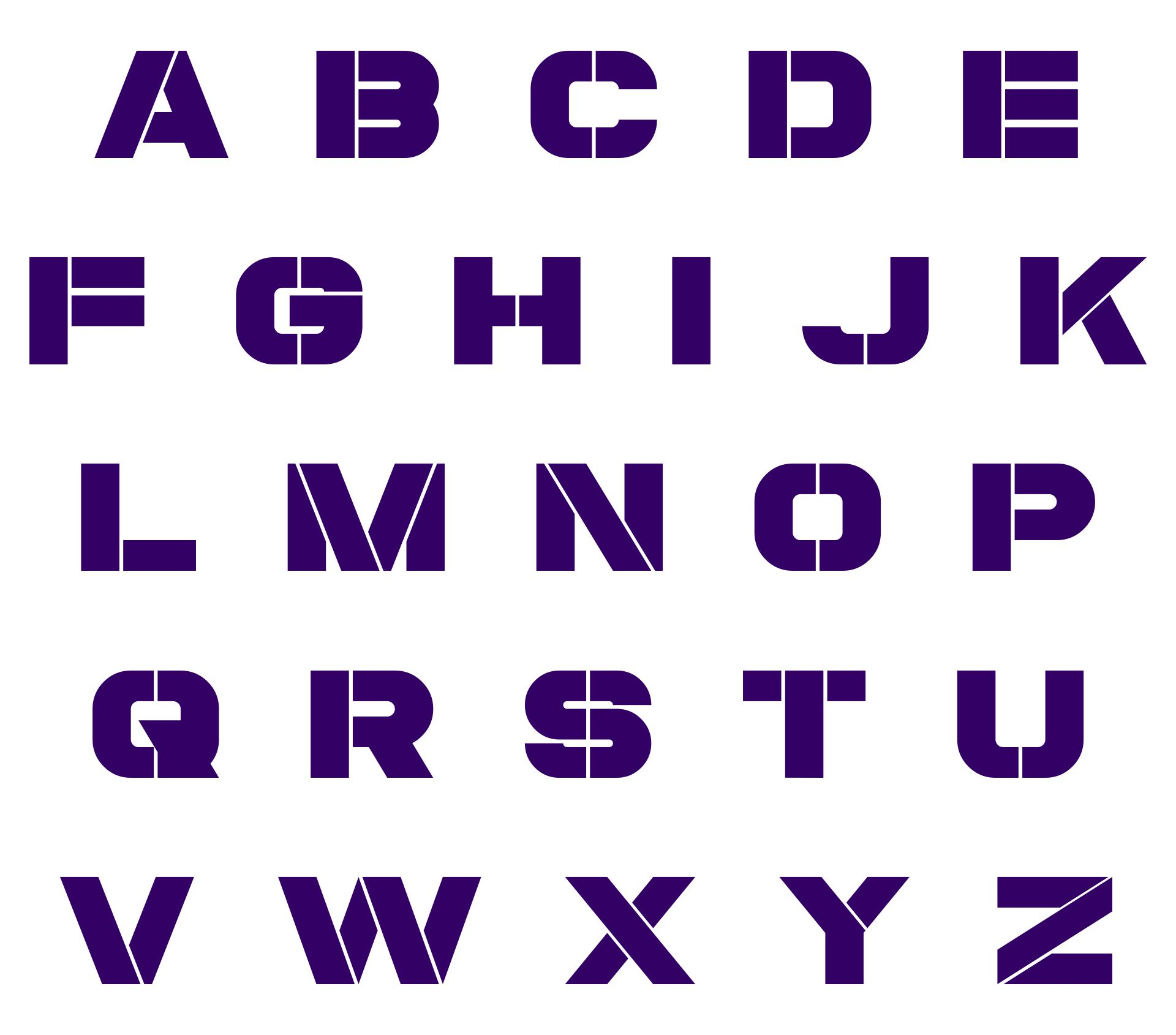 6 Best 8 Inch Letter Stencils Alphabet Printable 