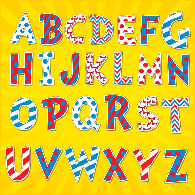 Free Printable Dr Seuss Alphabet Letters