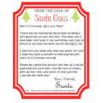 A Letter From Santa On Christmas Morning