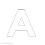 A Z Modern Sans Serif Alphabet Stencils For Walls Letter