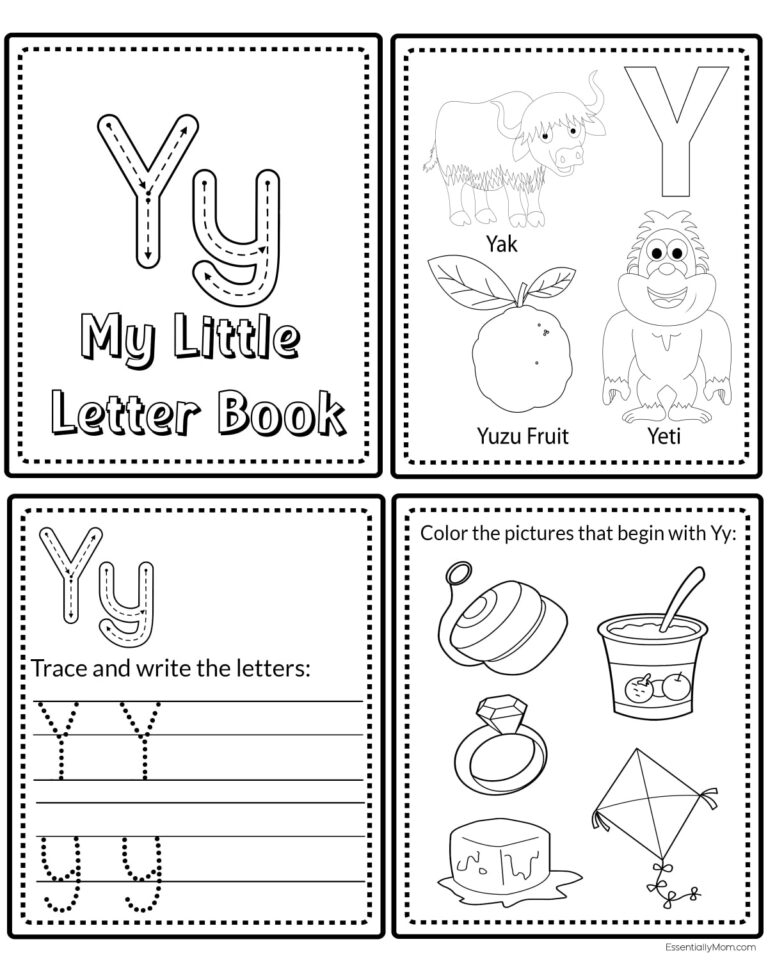 ABC Mini Book Printable Alphabet Letter Mini Book