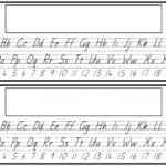 Alphabet And Numbers Desk Strip Alphabet Printables