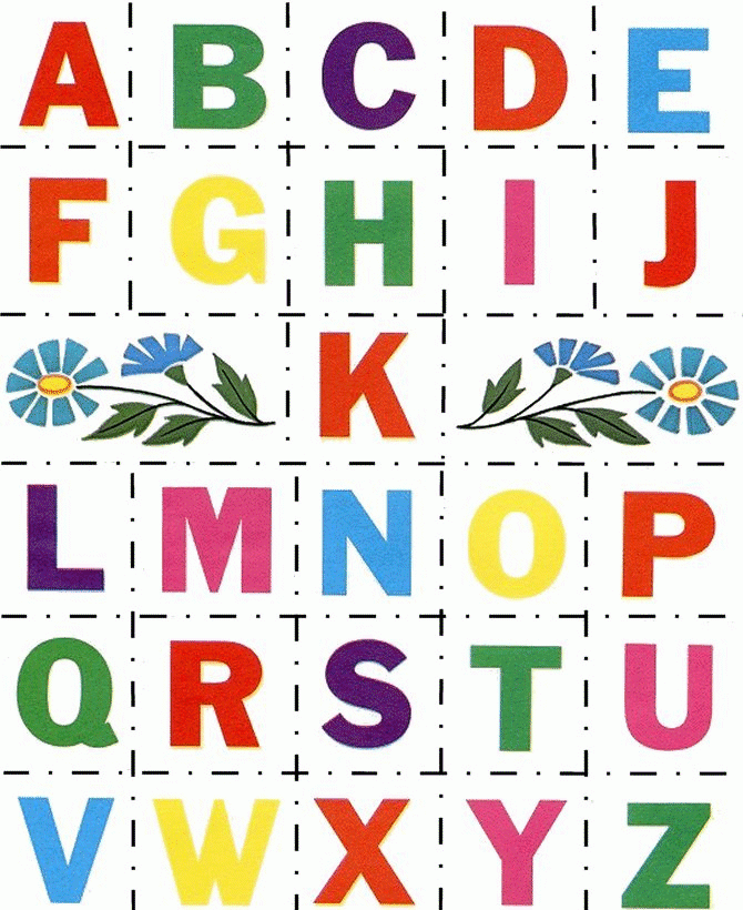 Alphabet Cut Paste ABC Activity Sheets CUTOUTs
