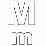 Alphabet Letter M Coloring Page A Free English Coloring