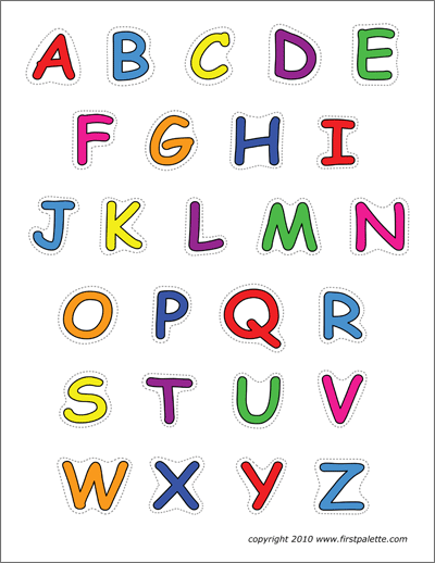 Alphabet Upper Case Letters Free Printable Templates 