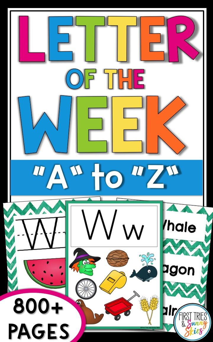 Alphabet Worksheets A Z Letter Of The Week A Z FULL 