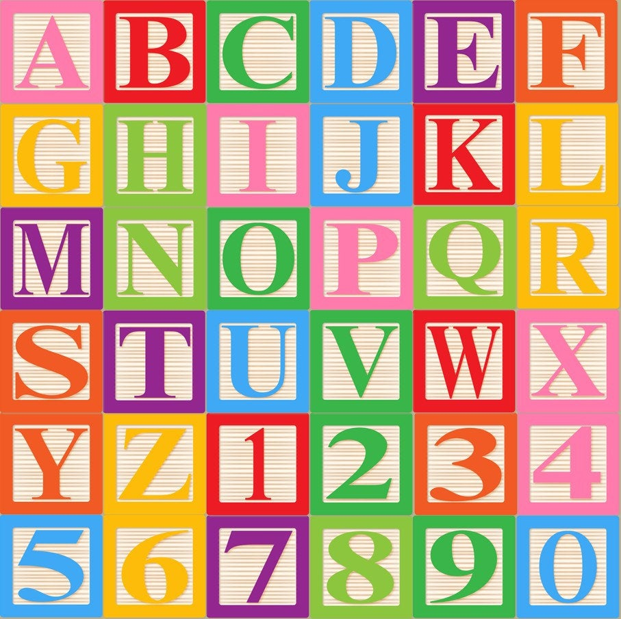 Baby Blocks Alphabet Font Clip Art Clipart By PinkPueblo 