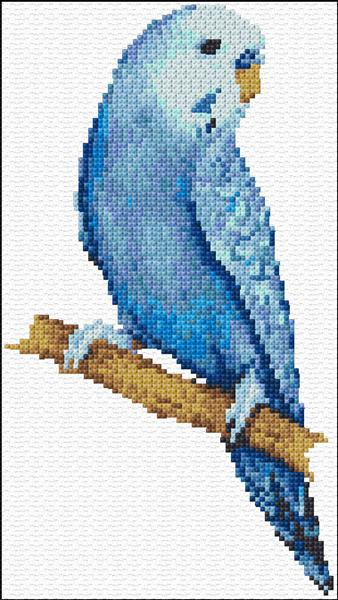 Blue Parakeet 9 987 x stitch 10 Free Patterns Online