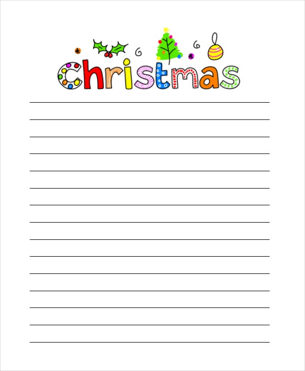 Christmas Letters 16 Free PDF Documents Download Free 