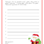 Christmas Planning Printable Kids Letter To Santa The