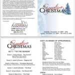 Church Christmas Program Template Signature Christmas