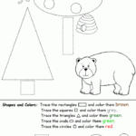 Coloring Shapes Worksheet Coloring Home