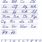 Cursive Alphabet Chart Free Printable