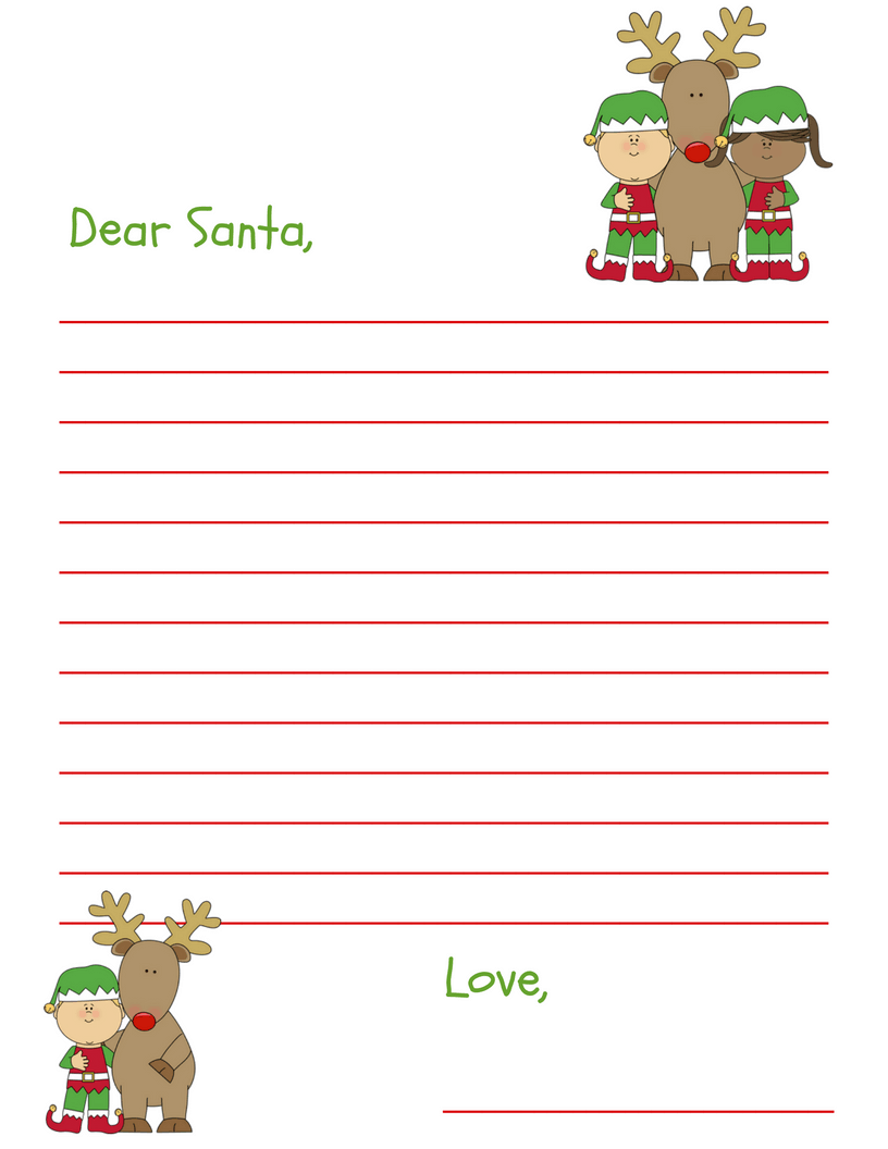 Dear Santa Letter Free Printable For Kids And Grandkids 