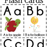 DIY Alphabet Flash Cards FREE Printable Free Preschool