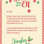 DIY PRINTABLE Personalised Elf Hello Goodbye Letter