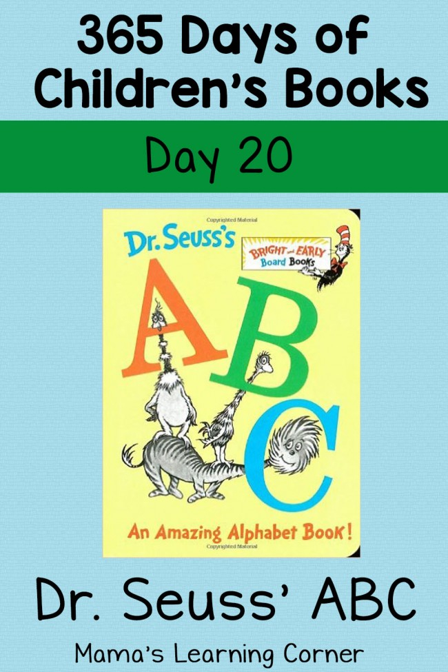 Dr Seuss ABC An Amazing Alphabet Book Day 20 Mamas