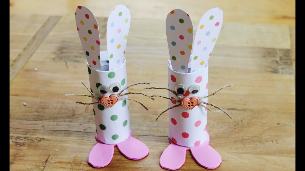 Easter Craft How To Make Toilet Roll Bunnies YouTube