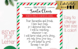 Editable Santa Cam Letter Printable North Pole Express