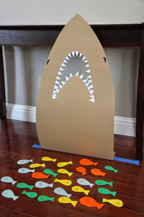 Feed The Shark Alphabet Game For Kids Lesson Plans
