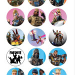 FORTNITE Cupcake Toppers Or Buttons Printable A4 Etsy