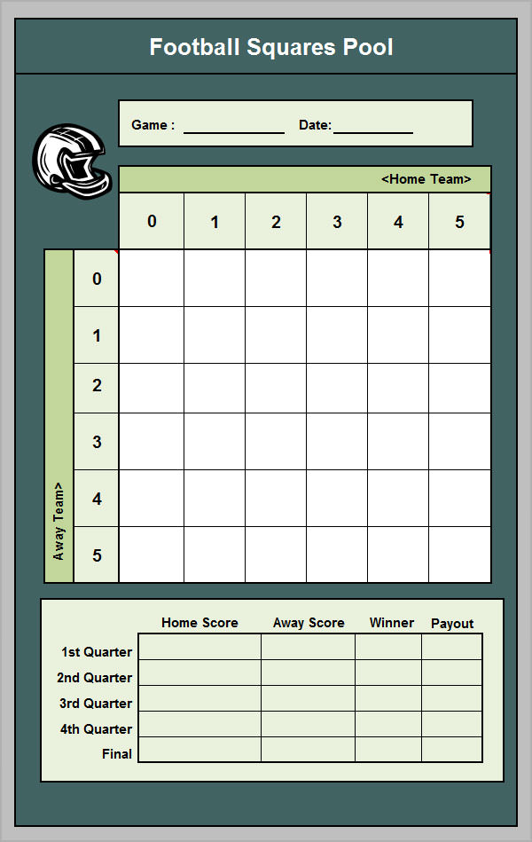 FREE 7 Beautiful Sample Foot Ball Square Templates In PDF 