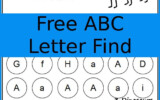 FREE ABC Letter Find Printable 3Dinosaurs Letter