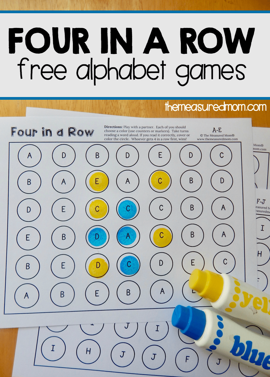 Free Alphabet Games To Promote Letter Recognition The 