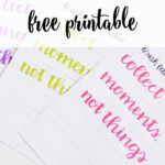 Free Brush Lettering Practice Sheet Jennie Moraitis