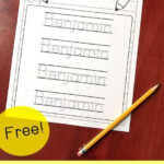 FREE Editable Name Tracing Printable Homeschool