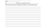 Free Employee Termination Letter Template PDF Word