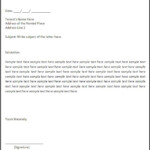 Free Eviction Letter Format Free Word Templates