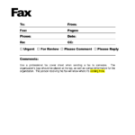 Free Fax Cover Sheet Template Format Example PDF Printable