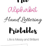 FREE Hand Lettering Alphabet Practice Printables Free