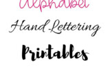 FREE Hand Lettering Alphabet Practice Printables Free