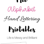 FREE Hand Lettering Alphabet Practice Printables Hand