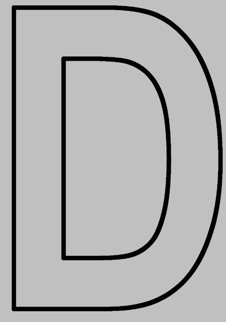 Free letter d printable coloring pages for preschool 