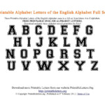 Free PDF Printable College Style Alphabets Printable