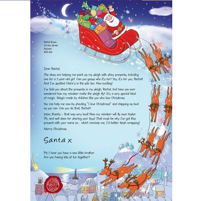FREE Personalised Letter From Santa 2014 Santa Letter