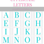 Free Printable Alphabet Letters A To Z LARGE Upper Case