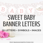 Free Printable Baby Shower Decorations Banner Letters