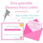Free Printable Dummy Fairy Letter The Fairy Nice Trading