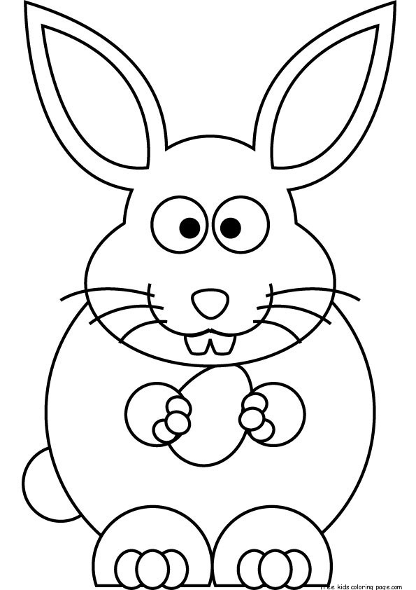 Free Printable Easter Bunny Coloring Sheets For KidsFree 